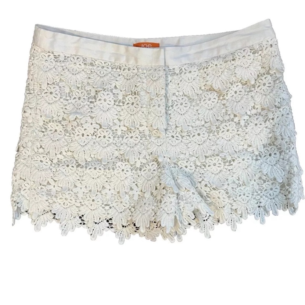 Joe Fresh lace crochet shorts size 8 Like New